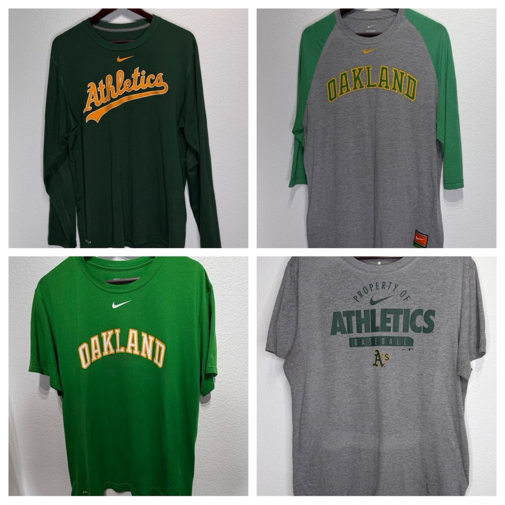 Nike Oakland A’s Tee Bundle

4 Tees XL & L